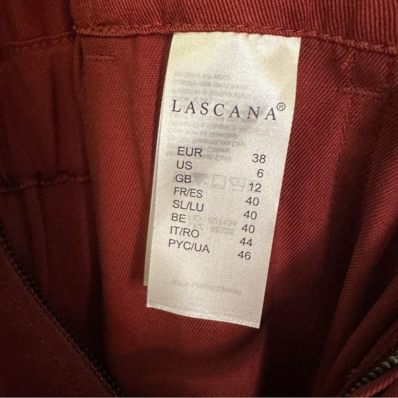 Lascana Cargo Style Rust Red Utility Tie Waist Jumpsuit - Picture 5 of 9